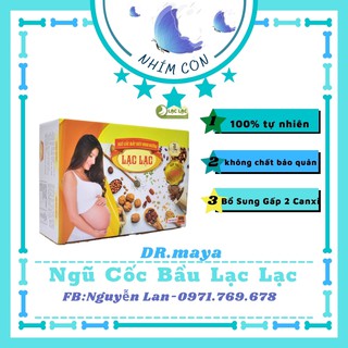 Ngũ Cốc Bầu Lạc Lạc Bổ Sung Gấp Đôi Lượng CanXi Cho Mẹ Hôp 600g 30 gói Tiện Dụng