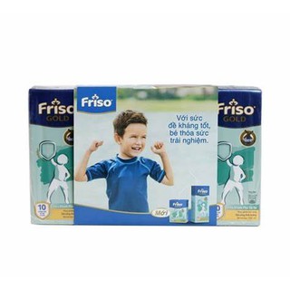 Sữa bột pha sẵn friso gold 180ml - lốc 4 hộp date t1/2022