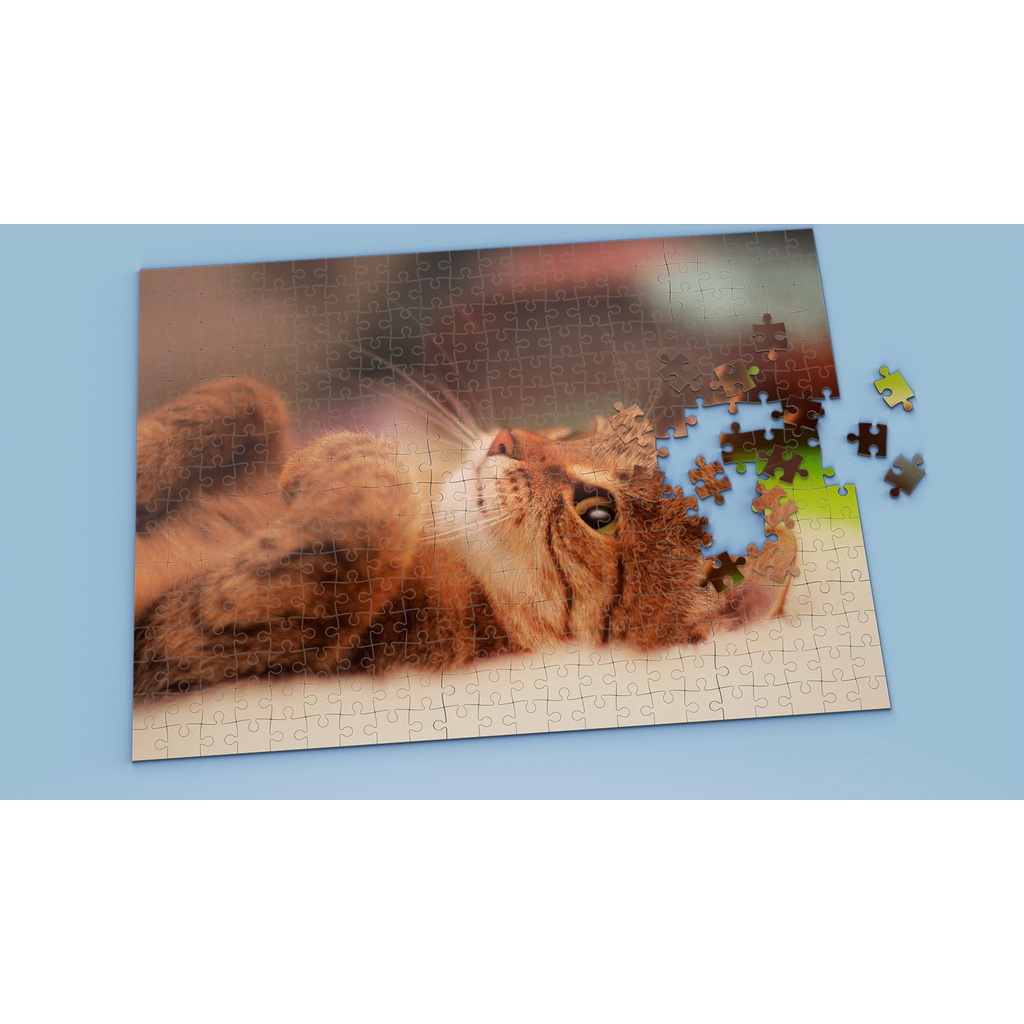 Tranh ghép hình CAT - Mẫu 3 - Nhận in theo yêu cầu