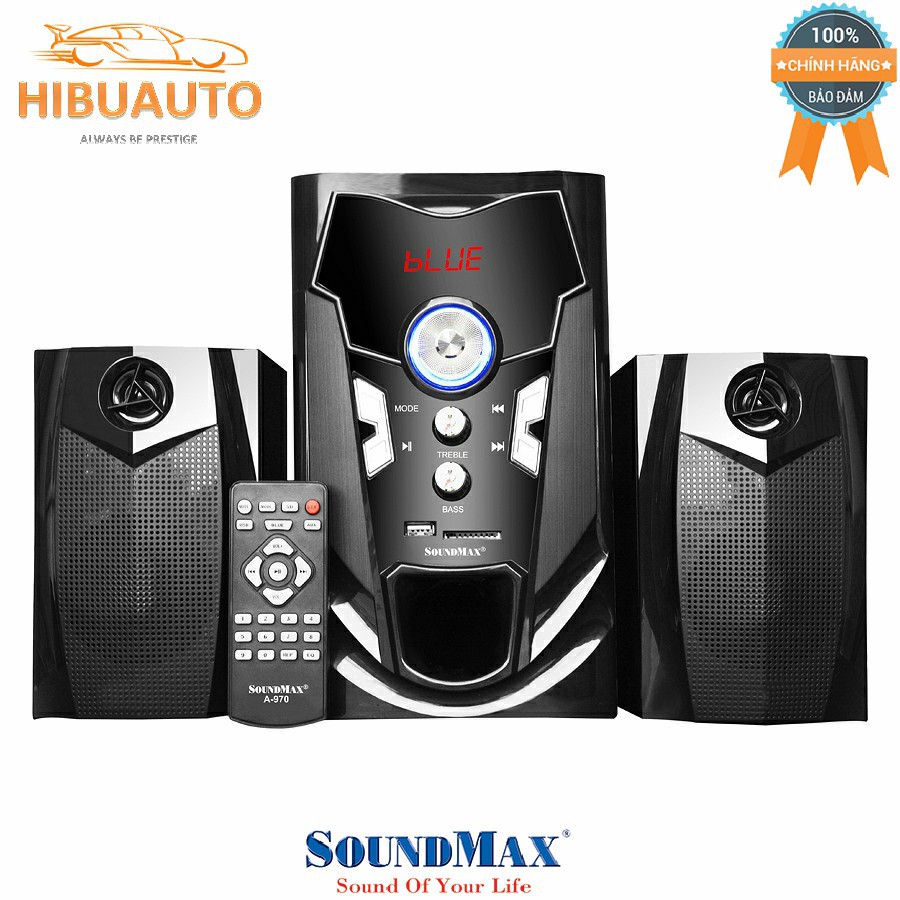 Loa Bluetooth Soundmax A970 2.1 40W RMS Màu Đen