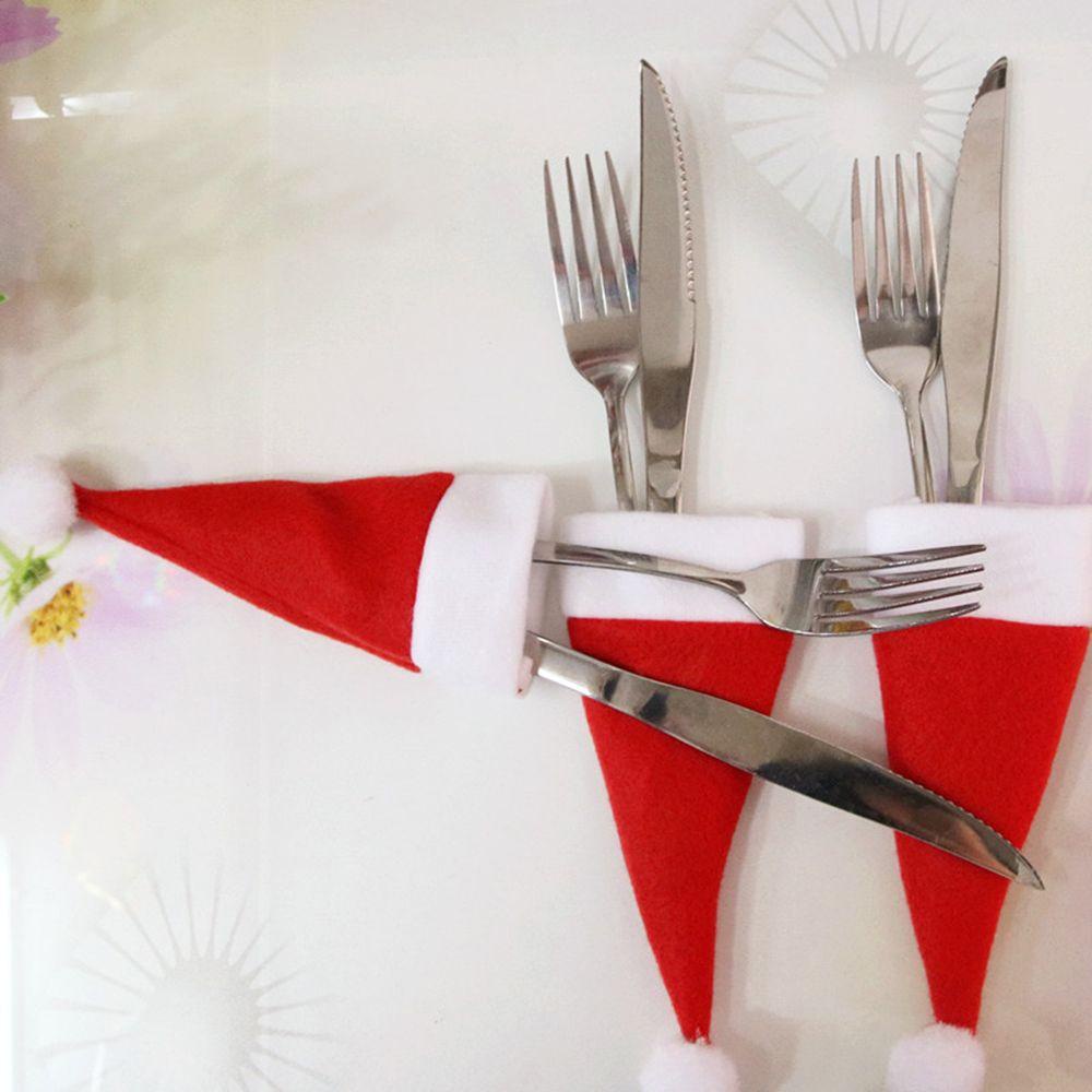 CONOPERY Bộ 10 Nón Kẹo Mút Mini Trang Trí Giáng Sinh