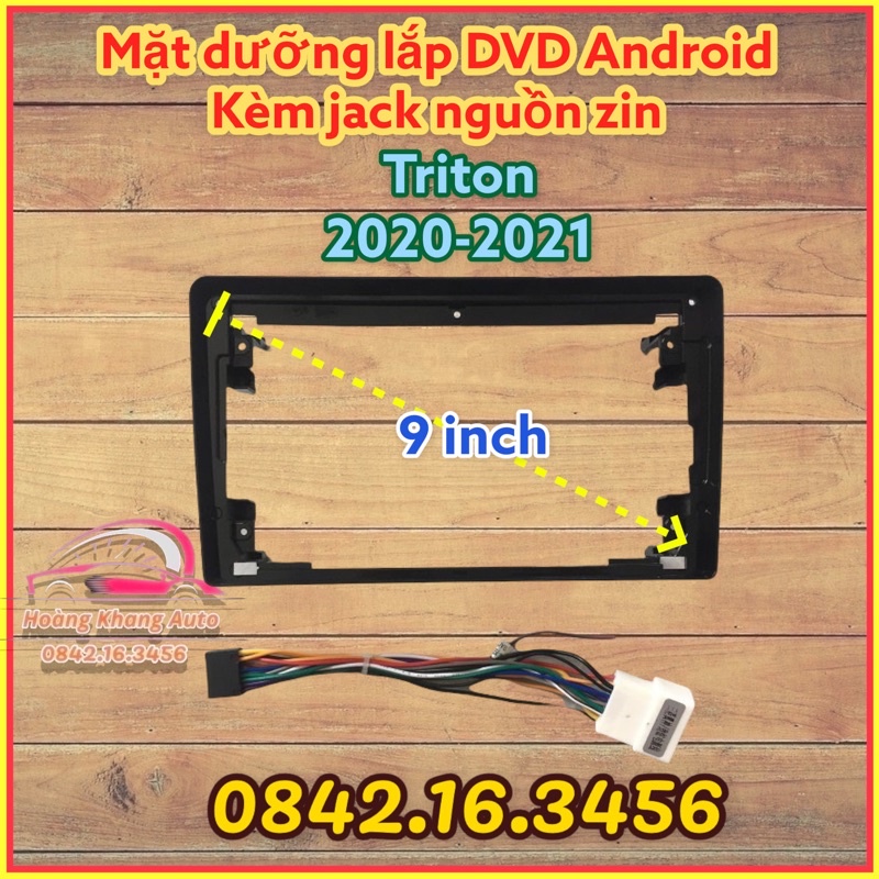 Mặt Dưỡng Triton 2020 - 2021, 9 inch kèm dưỡng và jack nguồn zin