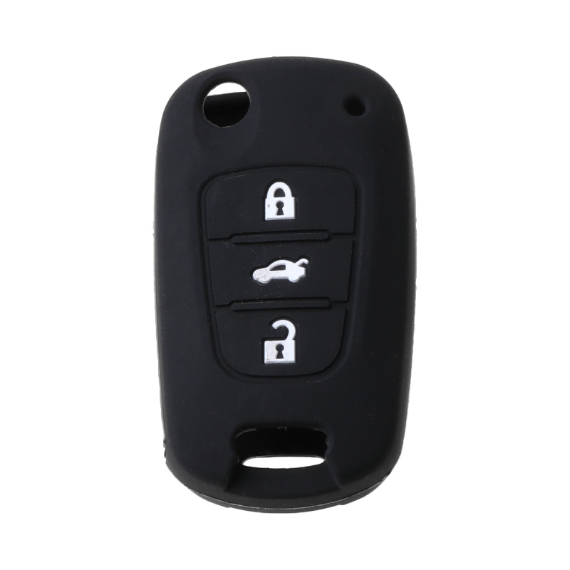Vỏ Silicon Bảo Vệ Chìa Khóa Xe Hơi 3 Nút Bấm Dành Cho Hyundai i30 Verna Veloster