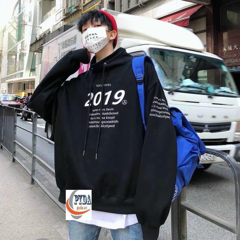 Áo hoodie in chữ 2019 chống lạnh unisex, chất nỉ dày dặn trẻ trung dành cho nam nữ SUMMER SWEATER | BigBuy360 - bigbuy360.vn