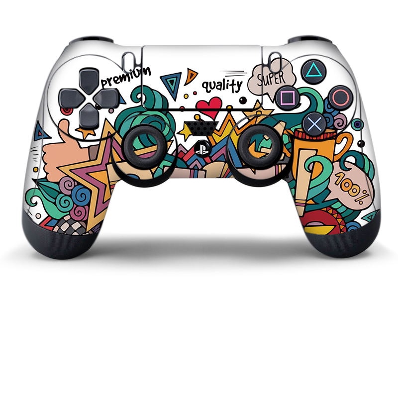 Data frog full cover skin stickers cho ps4 controller vinyl decal protector skin cho ps5 design for ps4 slim / pro accessories