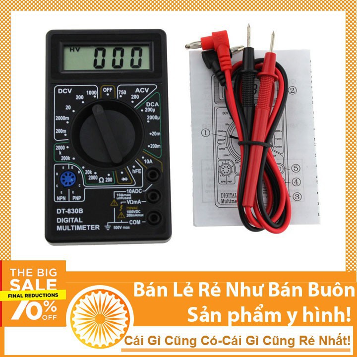 Đồng hồ đo điện vạn năng DT830B - Dong ho DT830B