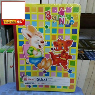 Vở 4 ô ly 48 trang hồng hà