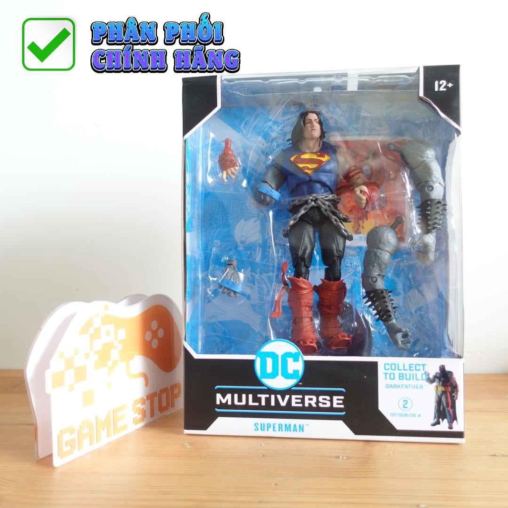 Mô hình nhân vật Superman Death Metal dòng DC Multiverse nhựa PVC, ABS 18cm Gamestop.vn DCMF23