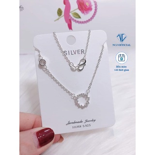 Dây chuyền bạc nữ  Huyền thoại biển xanh  Blue Sea - NCJ Silver DC0002