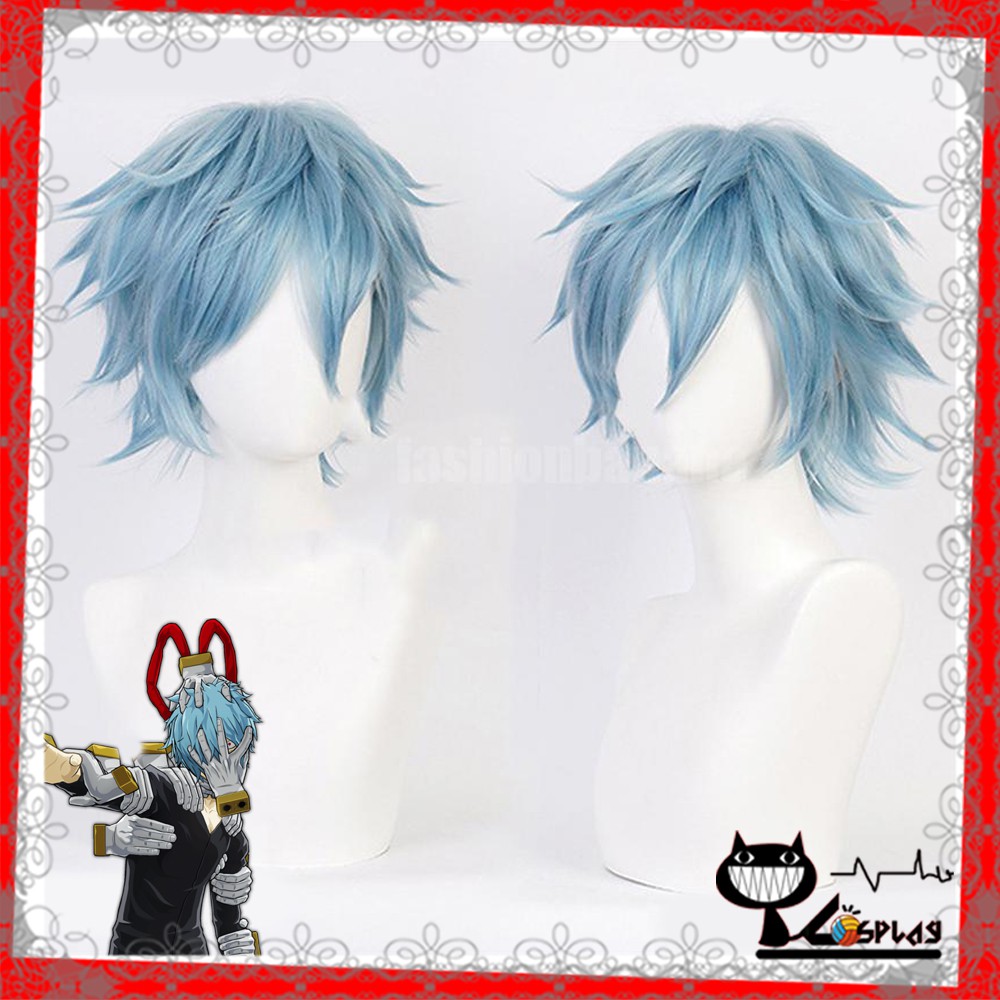 [Sẵn] Wig/tóc giả cosplay Shigaraki Tomura - Học viện anh hùng: Boku no Hero xanh da trời khói [Miu Cosplay]