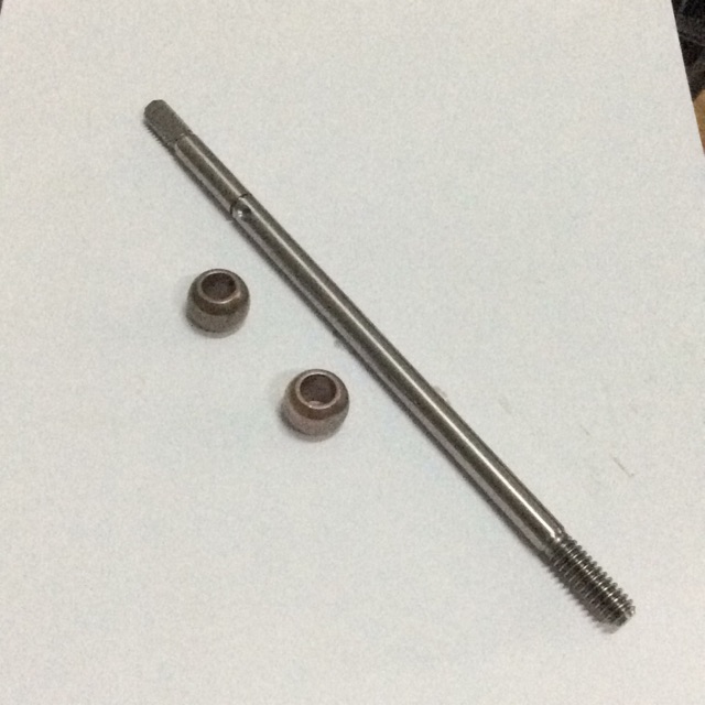 CỐT QUẠT CÓ LỔ + BẠC THAU DÙNG CHO QUẠT ĐIỆN 220v SENKO ( DÀI 19cm)