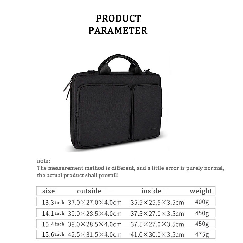 Túi đựng laptop 13.3 14 15.6 inch chống nước chống sốc thích hợp cho Macbook Air Pro 13 15