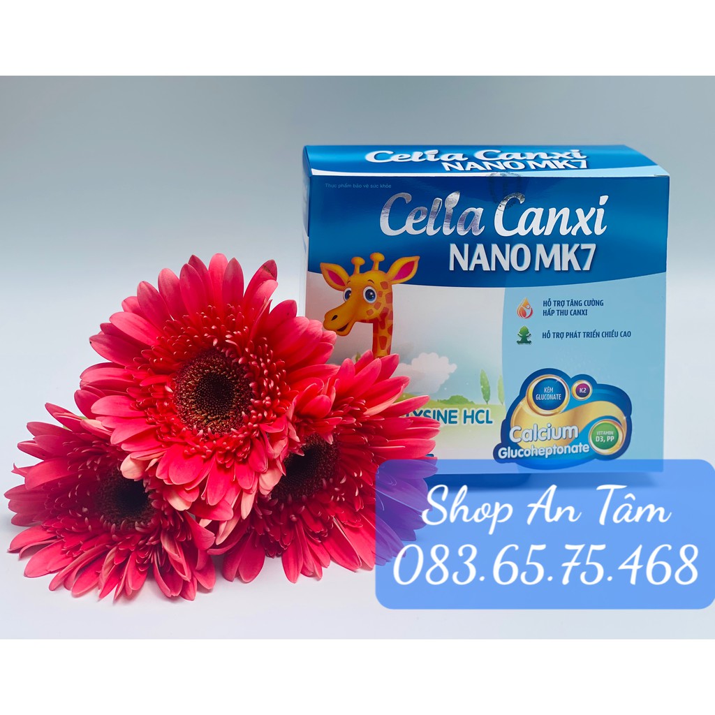 (Chính Hãng) Celia Canxi Nano Mk7 (20 ống 10ml) - hỗ trợ tiêu hóa, cải thiện chiều cao trẻ em