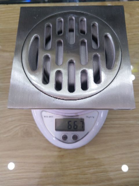 Phễu thoát sàn sus304 12x12 phi thoát 60/90, đúc nguyên khối inox304, bảo hành vĩnh viễn