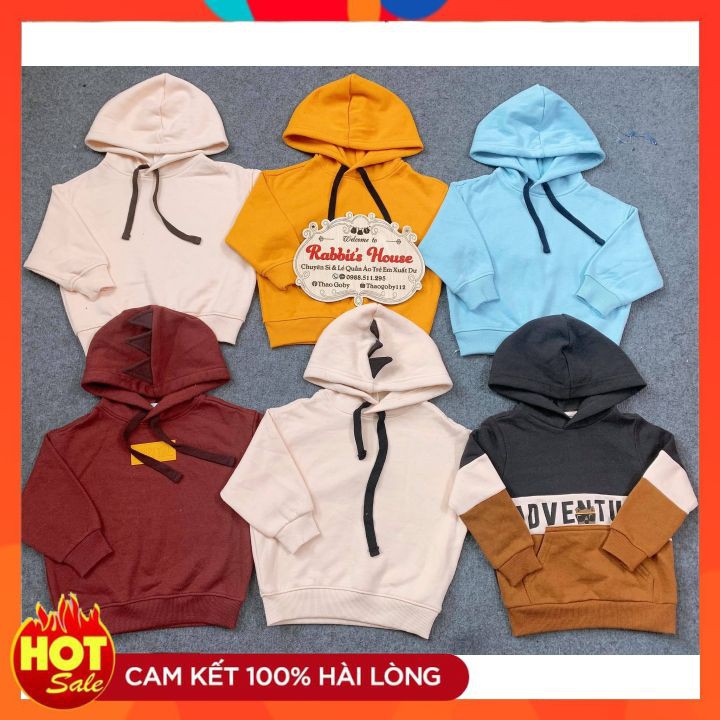 Áo Hoodie cho bé hàng xuất dư cho bé 8 đến 18kg