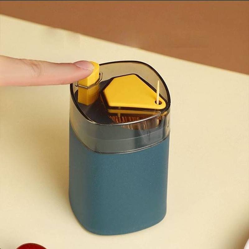 [Home Creative Automatic Toothpick Box  ][Home Living Room Dining Room Toothpick Storage Box][ Toothpick Holder Container ][Portable Pop-up Toothpick Dispenser Storage Box ]