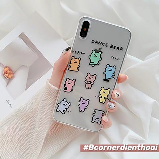Ốp Lưng Điện Thoại Gấu Màu Dễ Thương