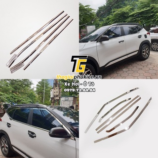 Nẹp viền cong kính, chân kính INOX KIA Seltos 2020