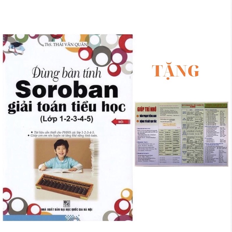 Sách - Dùng Bàn Tính Soroban Giải Toán Tiểu Học (kèm bàn tính)
