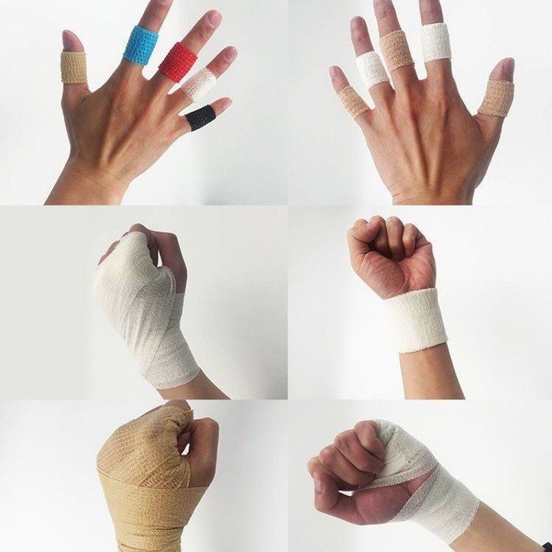 Băng keo thể thao cao su non vải tự dính cuốn cổ tay y tế cuốn ngón tay cuốn cổ chân đá bóng