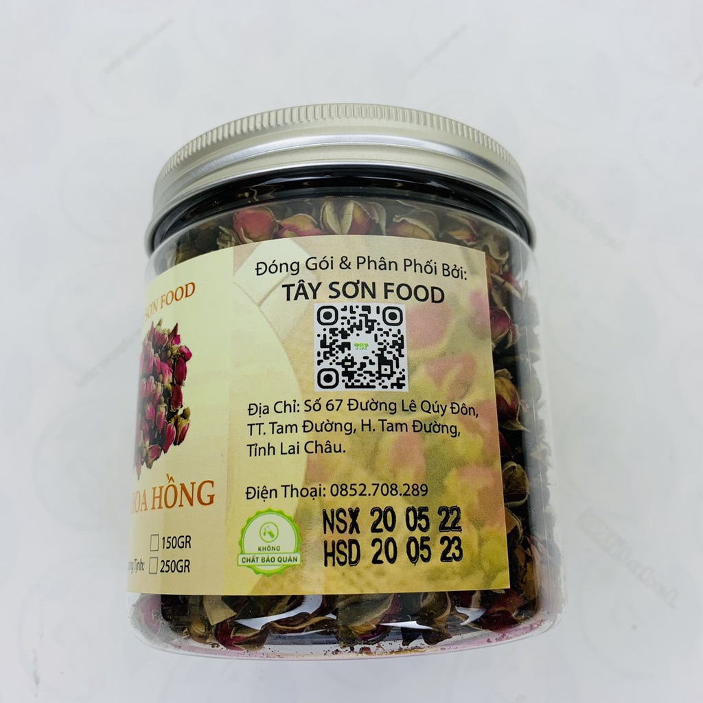 HŨ 250GR Trà Nụ Hoa Hồng Sấy Khô Thơm Thượng Hạng - Tây Sơn Food