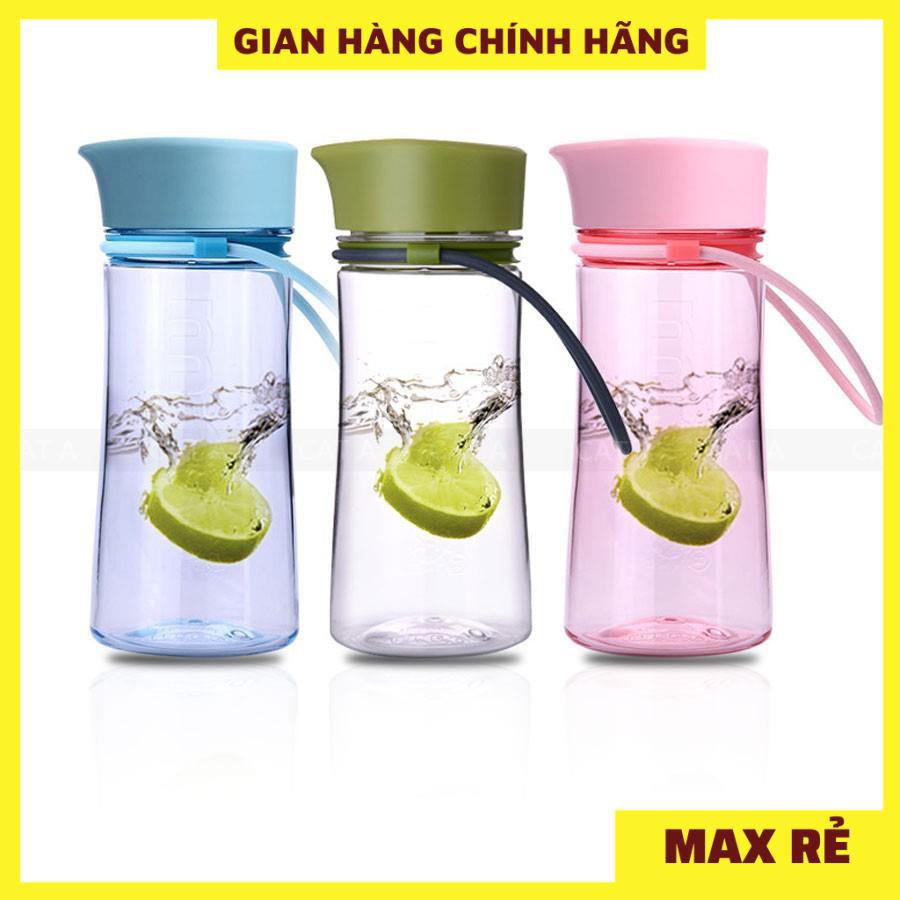 Bình đựng nước, bình nước bằng Nhựa BPA FREE MIGO Cao cấp - 1519 - An toàn, trong suốt, có rây lọc, quai xách tiện lợi