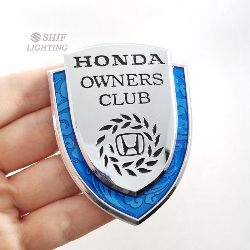 Logo Kim Loại Trang Trí Xe Hơi Honda Owners