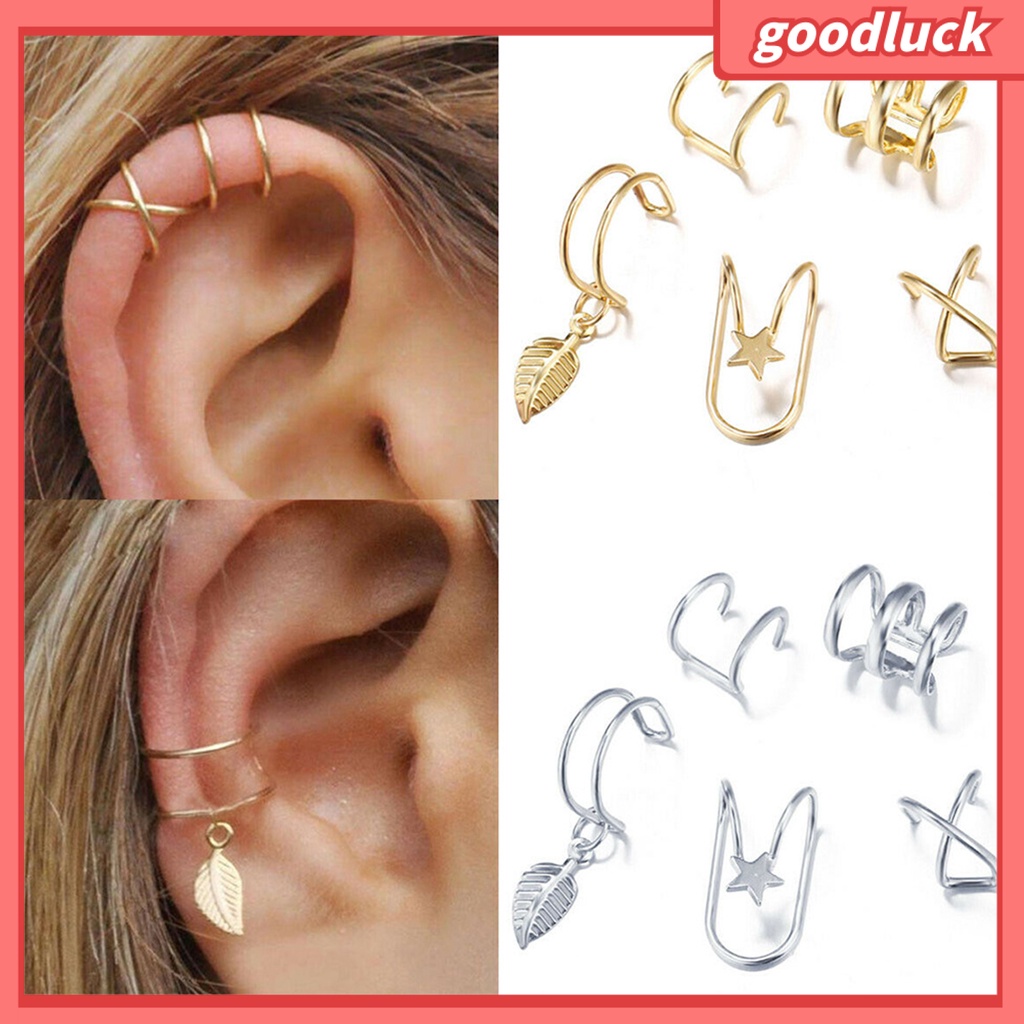 Set 5 Khuyên Tai Chữ C Cá Tính Cho Nữ