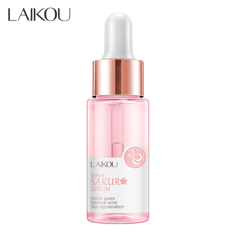 Serum Dưỡng Da Mặt LAIKOU Chiết Xuất Hoa Anh Đào Làm Trắng Trẻ Hóa Làn Da 17ml