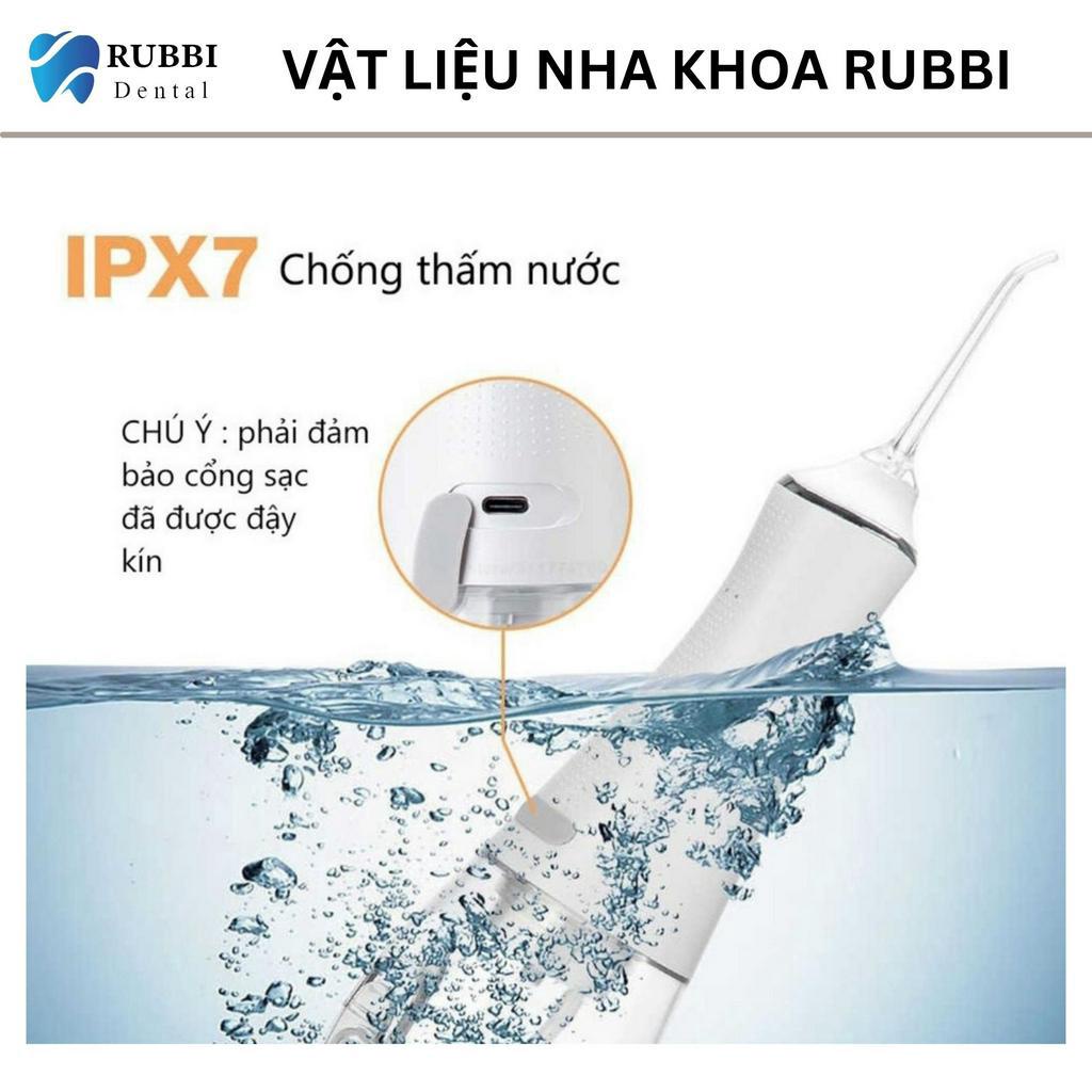 Máy tăm nước cho người niềng răng vệ sinh răng miệng Intelligence  chế độ Chống Nước,Công suất 1400 nhịp, Tặng 5 đầu xịt