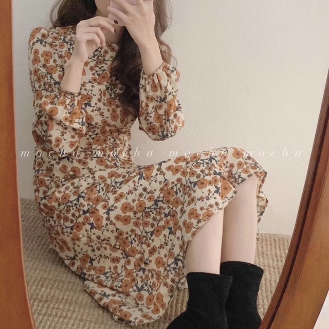 🌸Váy Ulzzang hoạ tiết hoa Tết hàng Quảng Châu!!!