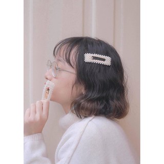 Kẹp tóc mái đính hạt hàn quốc cho bạn gái