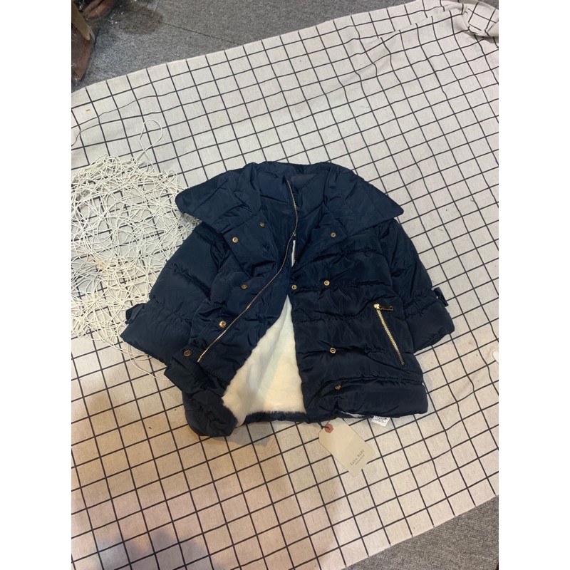 Áo khoác lót lông bé gái