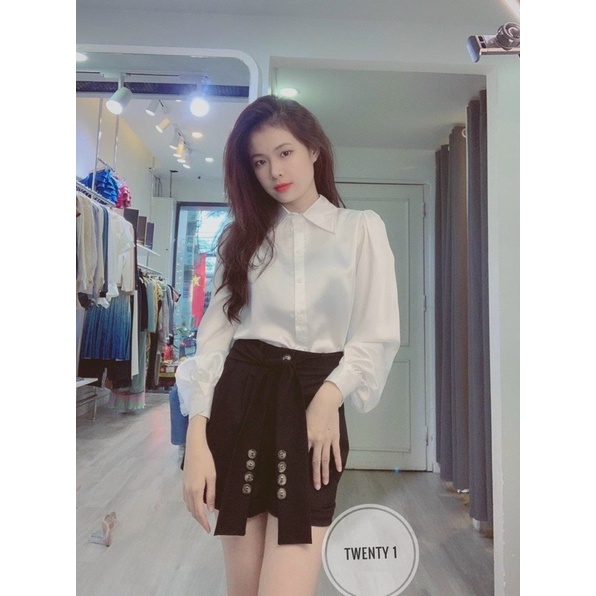 55-90kg Bigsize Áo Sơ Mi Tay Phồng