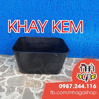 Khay kem đen ép cá - Khay ép cá bảy màu - Khay dưỡng cá - Khay 7 lít