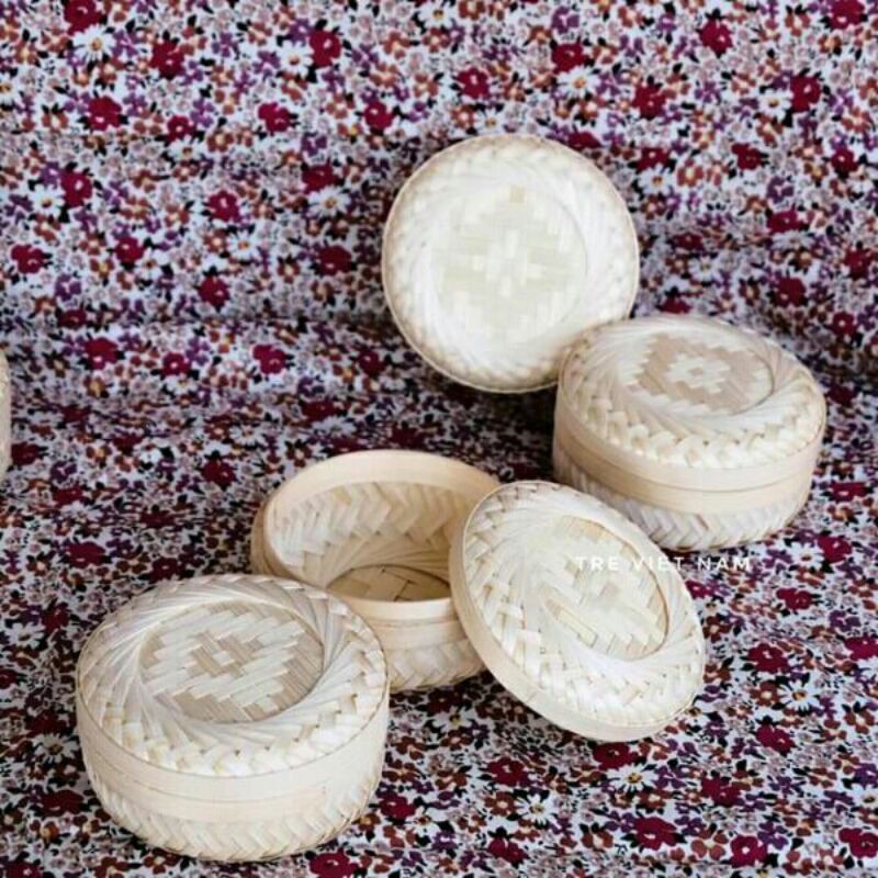 Hộp tre giỏ tre làn tre mini
