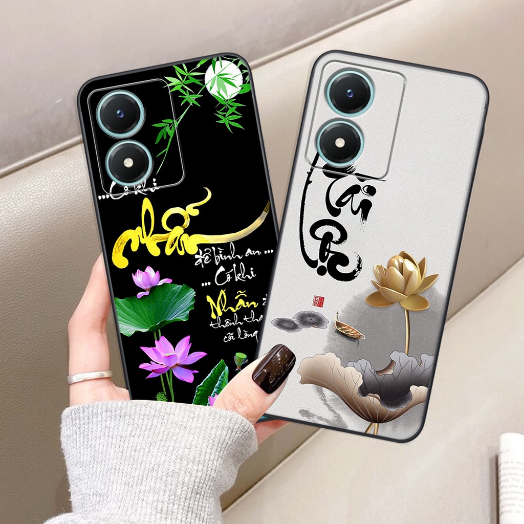 Ốp lưng Vivo Y02S in hình chữ tài chữ lộc, Cha Mẹ, bình an SIÊU ĐẸP