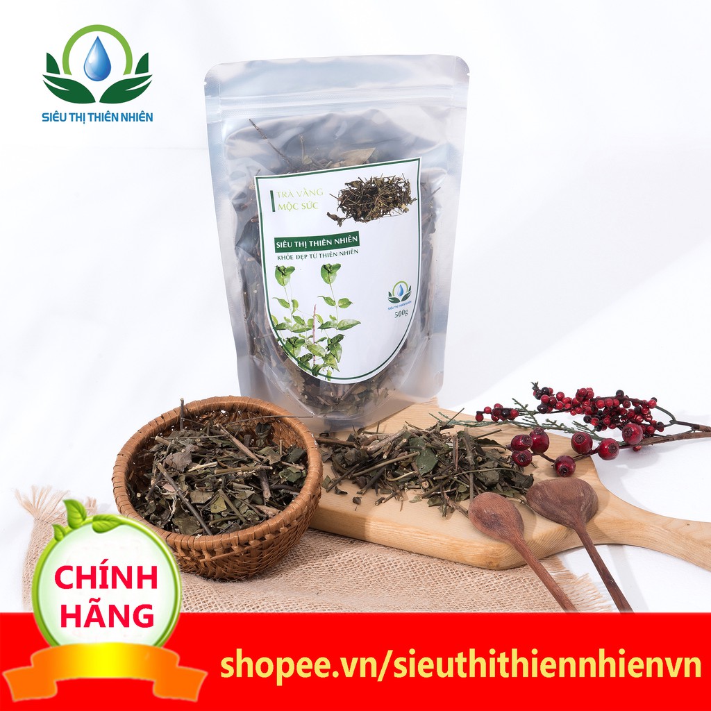 Chè vằng sấy khô Mộc Sắc túi zip 200g, trà vằng sấy lạnh cao cấp siêu thi thiên nhiên