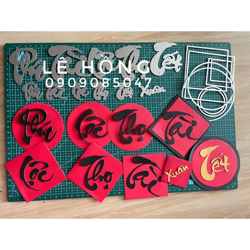 Khuôn thư pháp full bộ như hình