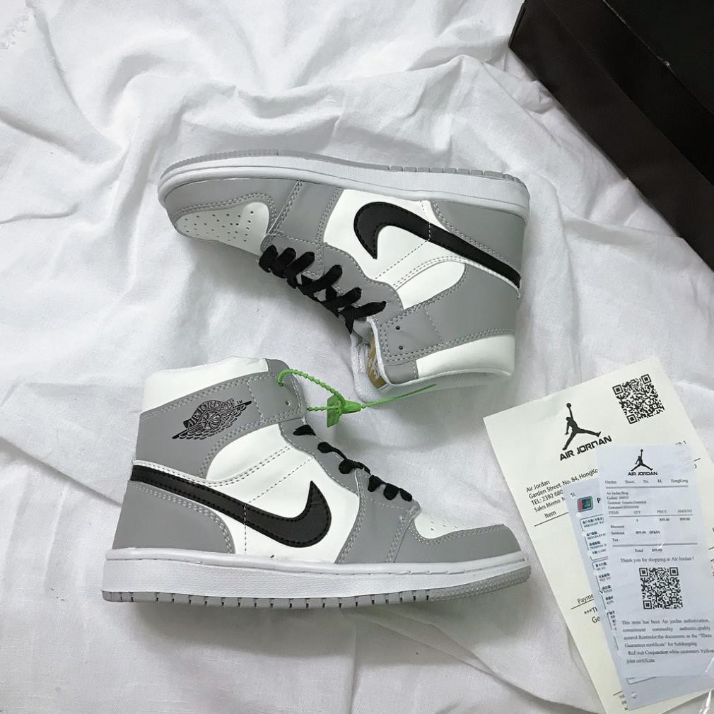 Giày Jorden 1, Giày Thể Thao JD1 Màu Xám Cao Cổ Da Bò Cao Cấp Full Size Nam Nữ (36-43) | BigBuy360 - bigbuy360.vn
