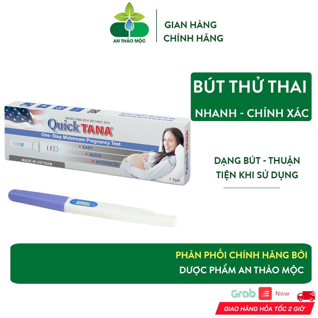 Bút Thử Thai Quick Tana Tanaphar.Phát Hiện Sớm Độ Chính Xác Cao Nhanh Thuận Tiện Sử Dụng