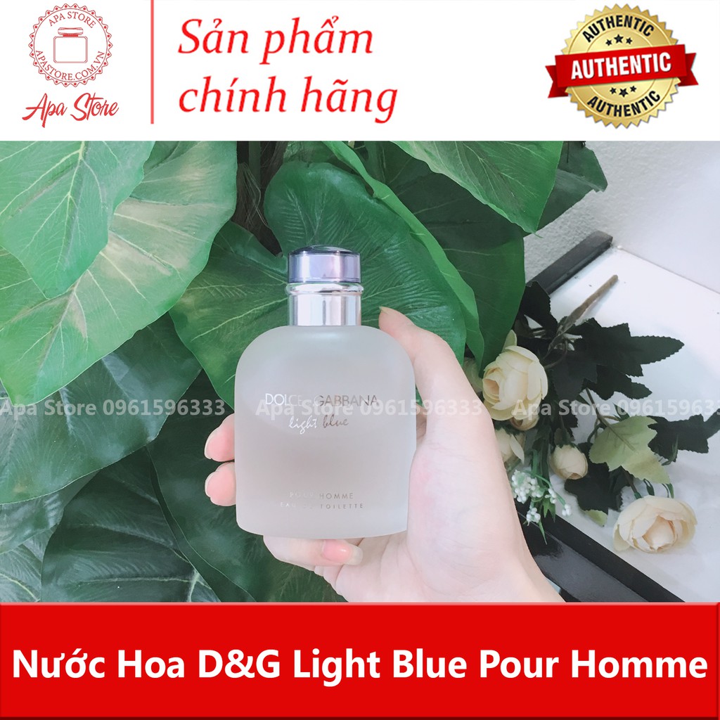 Nước Hoa Nam Dolce Gabbana Light Blue Pour Homme Chai Full