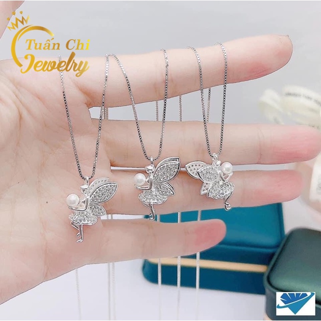 ♥️MẪU MỚI♥️ Dây Chuyền Nữ- Vòng Cổ Nữ Bạc Cao Cấp, Mặt Dây Chuyền Thiên Thần Dễ Thương