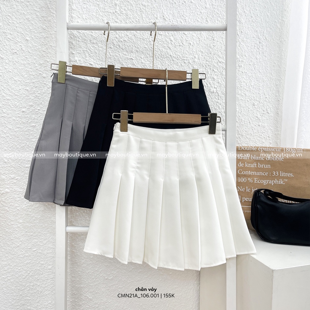 [HÀNG CÓ SẴN] Chân váy tennis xếp ly dáng ngắn phong cách Ulzzang CMN21A_106.001 (KÈM VIDEO)