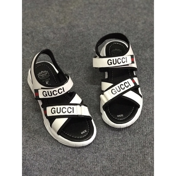 Giày sandal bản dây chéo đế xuồng quai chữ GCI đi học đi chơi