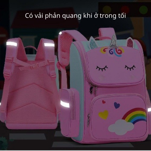 Balo, Cặp Đi Học Cho Bé Trai Bé Gái Lớp 1,2,3,4,5 Dễ Thương Keelin Store, Chống Gù, Chống Thấm Nước