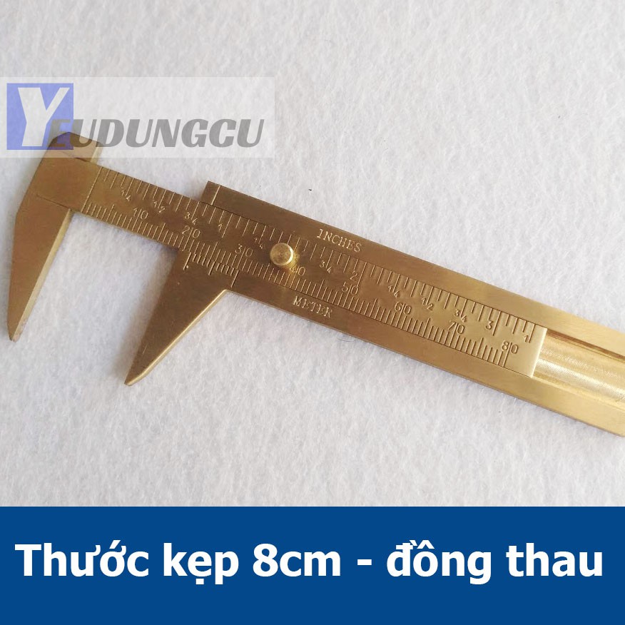 Thước kẹp mini 8cm - thước cặp cơ bằng đồng thau loại nhỏ siêu bền