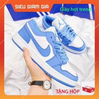Giày thể thao jd1 cổ thấp,giày jordan 1 xanh dương cổ thấp thời trang nam nữ hot trend 2021  full box bill