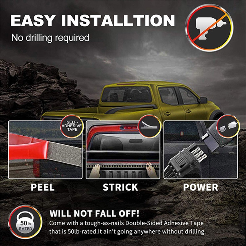 Dây Đèn LED Tín Hiệu Dài 1.2 / 1.5M Linh Hoạt Gắn Đuôi Xe Hơi