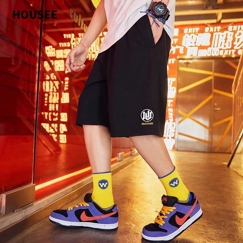 Quần Short Nam In Chữ Phong Cách Hip Hop Size M-8XL